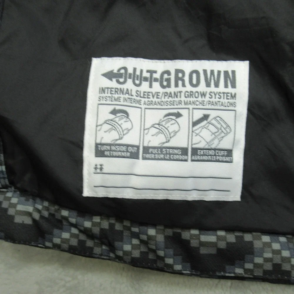 Columbia Jacket Kids Small 7/8 Black Hood 3in1 Shell OmniHeat Thermal Waterproof